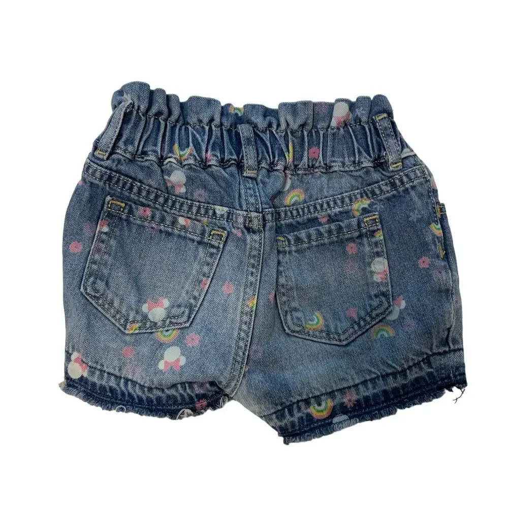 GAP Disney Minnie Mouse Just Like Mom Short medium blue denim